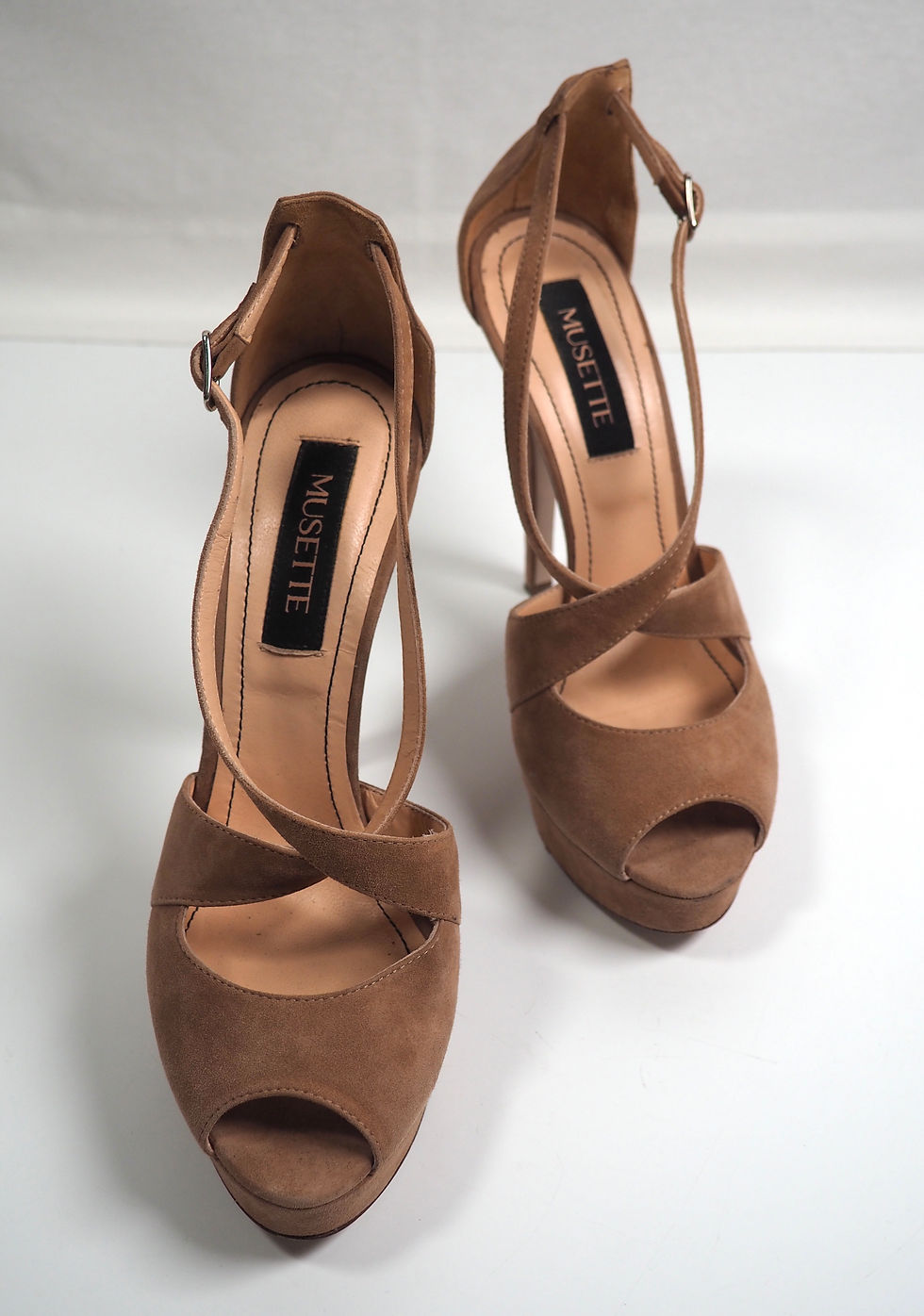Thumbnail: MUSETTE Leather Platform Heels 