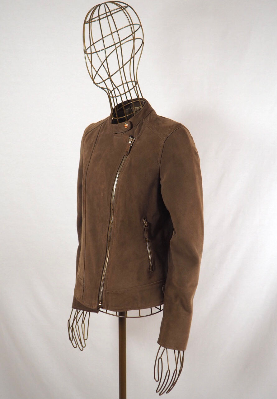 MASSIMO DUTTI Suede Leather Jacket 