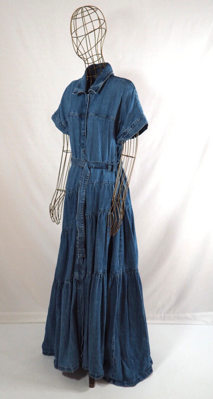 ZARA Denim Maxi Dress