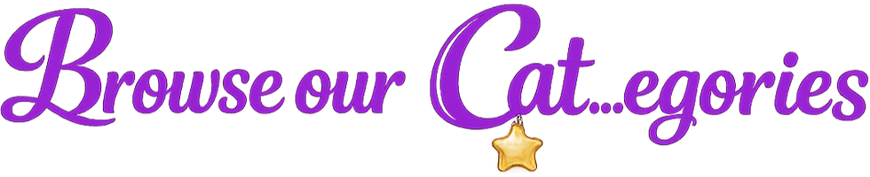 Purple 'Our C' text with golden star charm for handmade jewellery