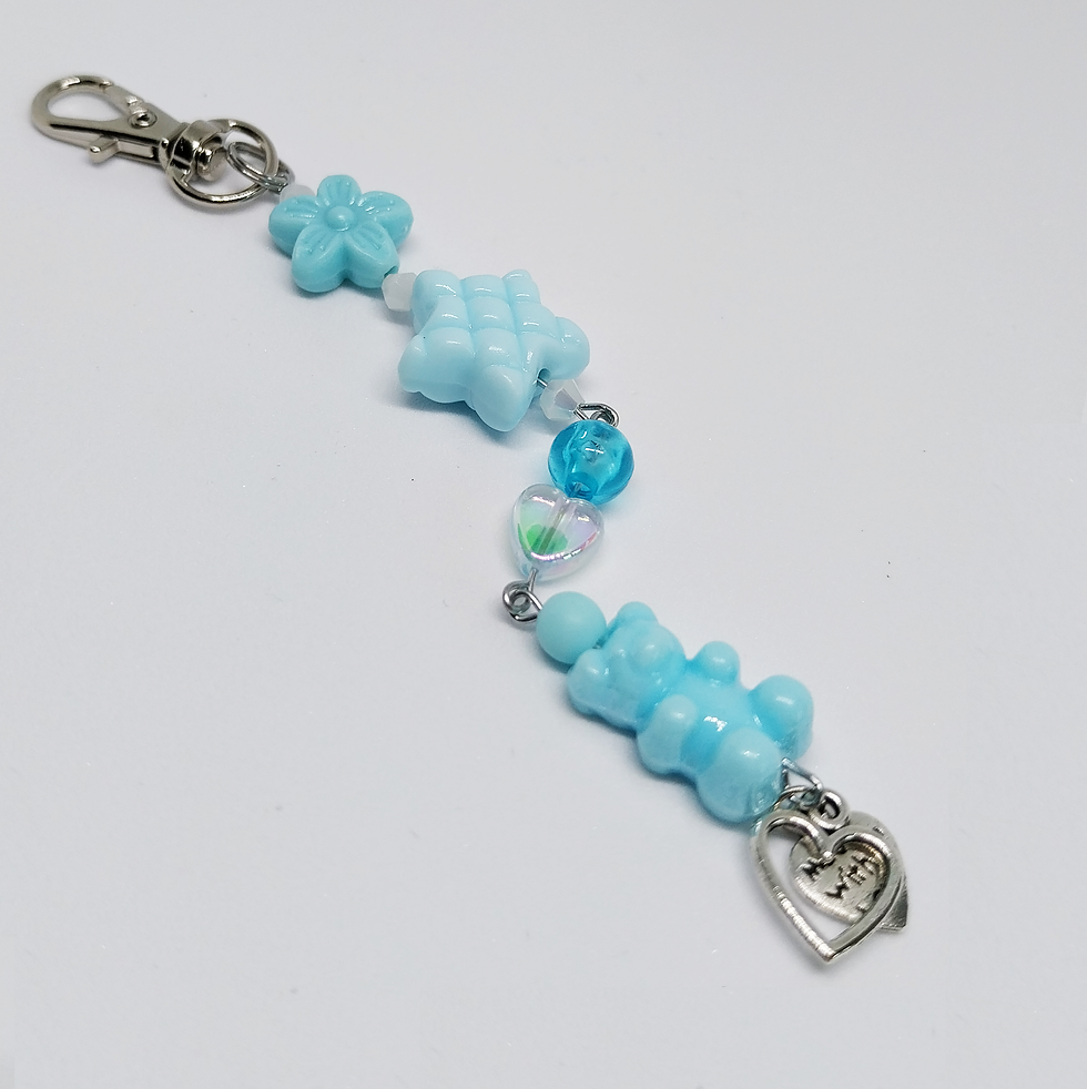 Thumbnail: Star & Bear Blue Keyring
