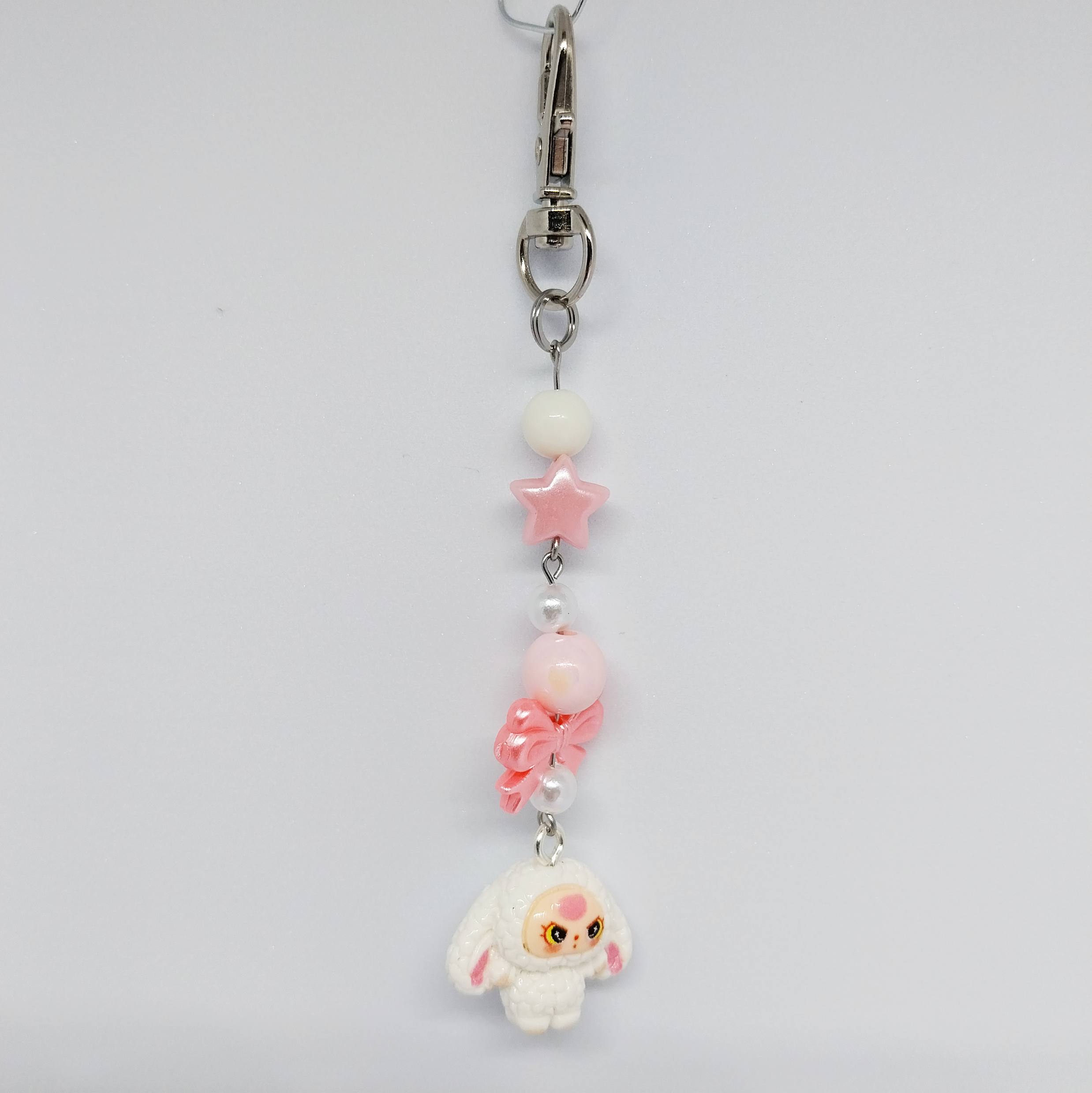 White Bubu Scissor Fob