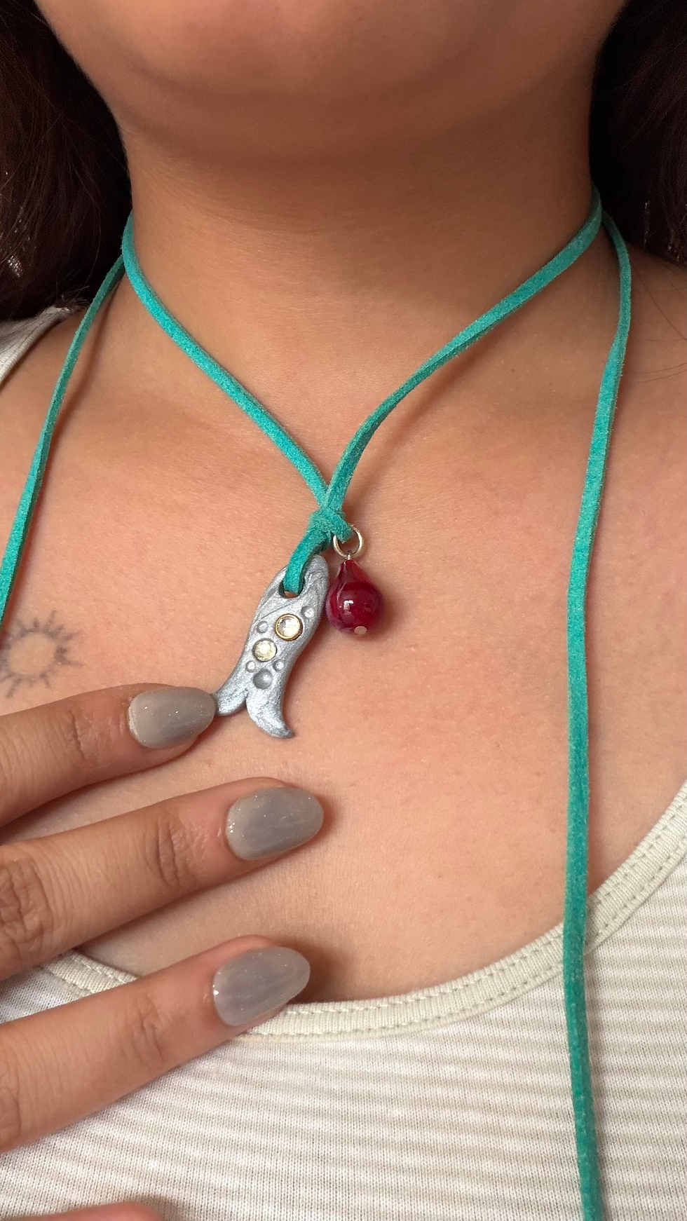 Thumbnail: Machhli cord necklace