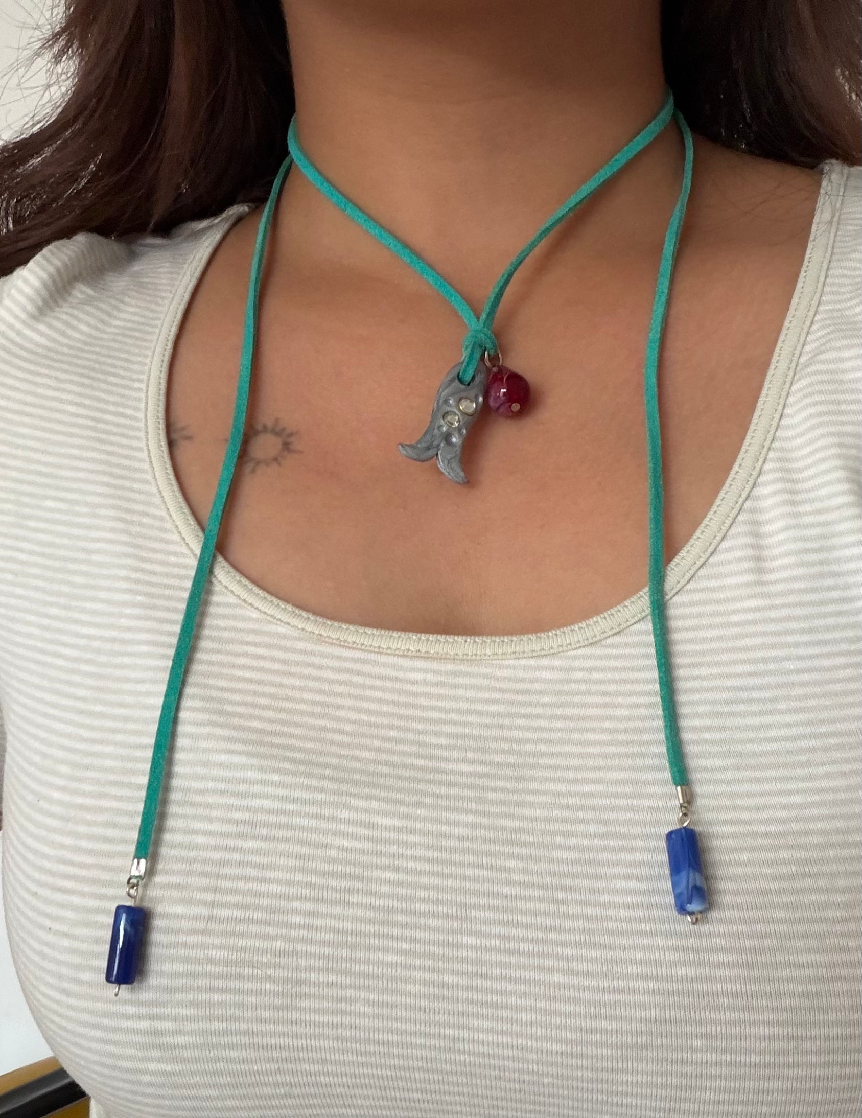 Machhli cord necklace