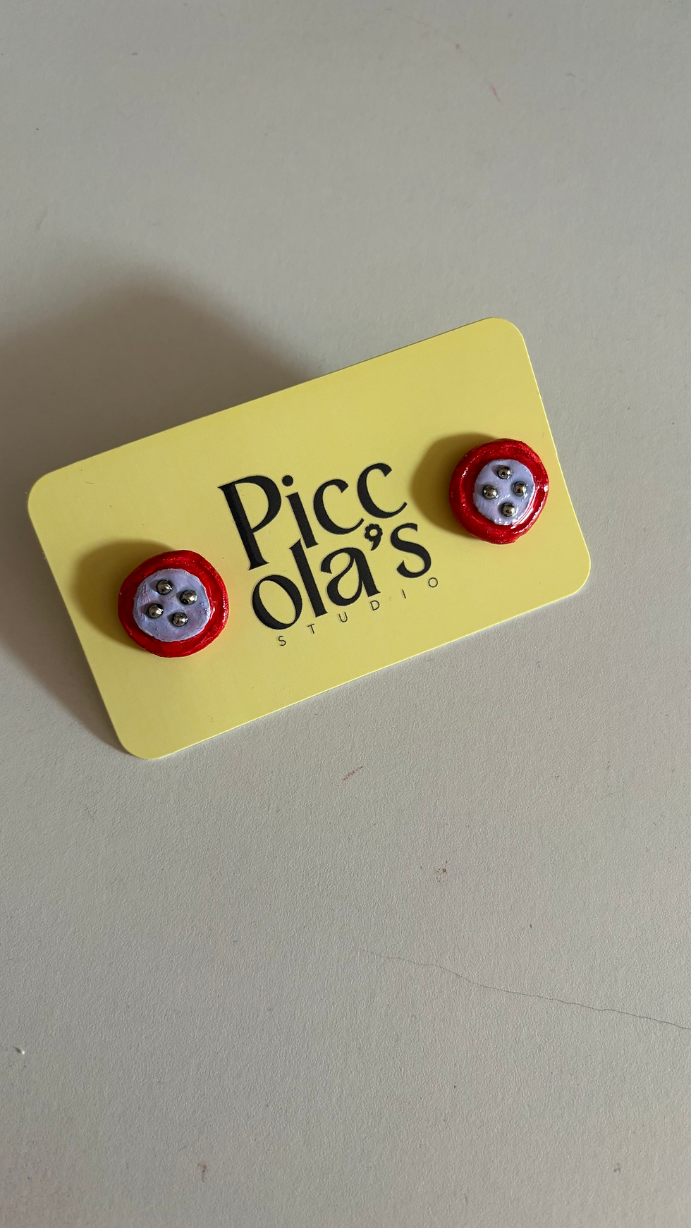 Thumbnail: olly button stud earrings 