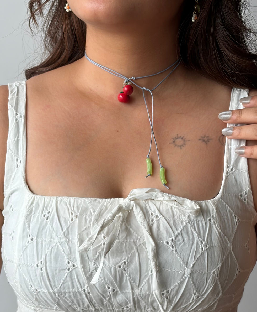 Thumbnail: Tomato girl cord necklace