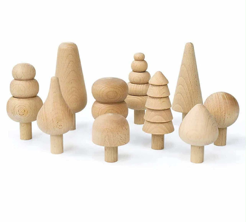 Wood Forest Stacking Tree Blocks