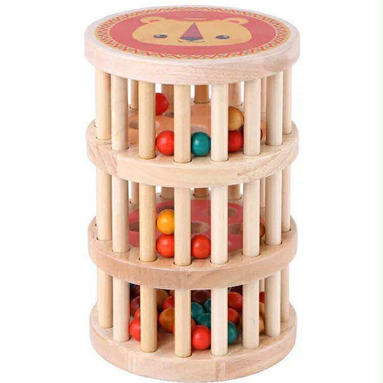 Wooden Rainbow Rain Sound Tube