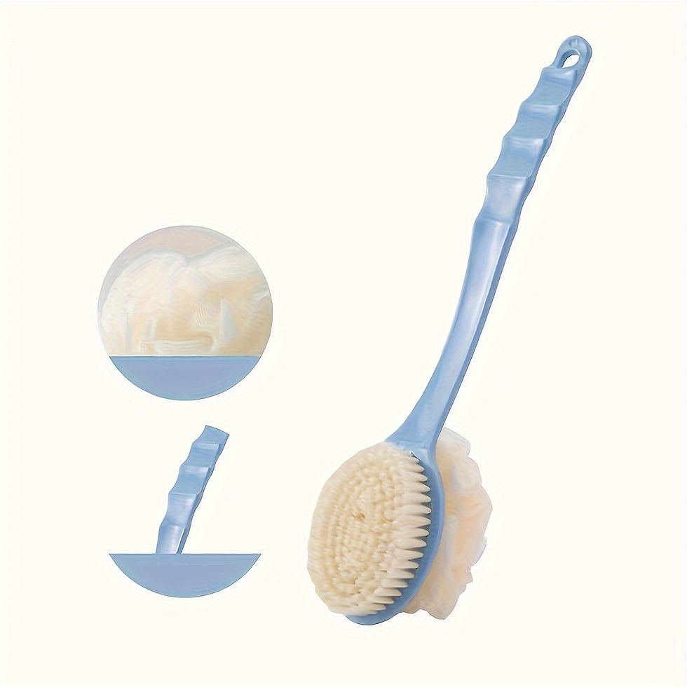 Miniatura: Soft Body Scrubber Shower Exfoliating Scrubs Long Handle Bath Brush Exfoliator S