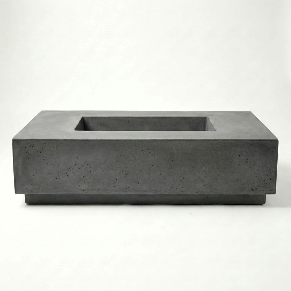 Thumbnail: ANNA PATINA 32"x60"x16" Rectangle Concrete Fire Table