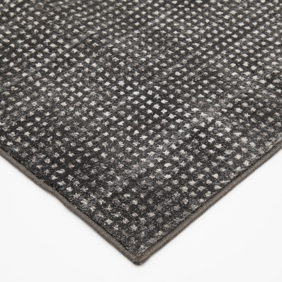 Thumbnail: Dotted Gray Area Rug and Runner