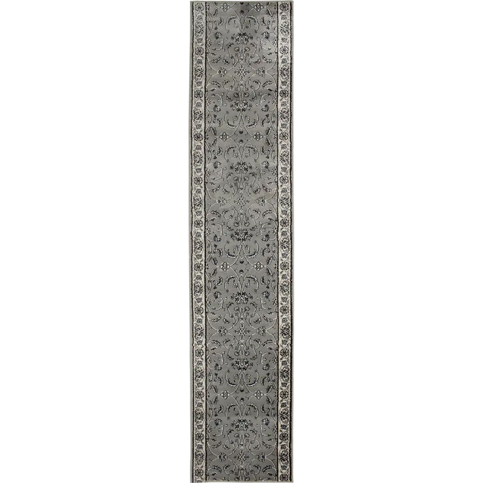 Thumbnail: Brooke - Gray Indoor Runner Area Rug