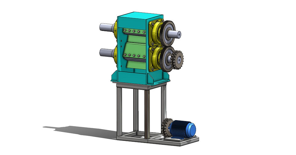 Tree Branch Cutter Machine 3d STEP File and DXF Prototype Design