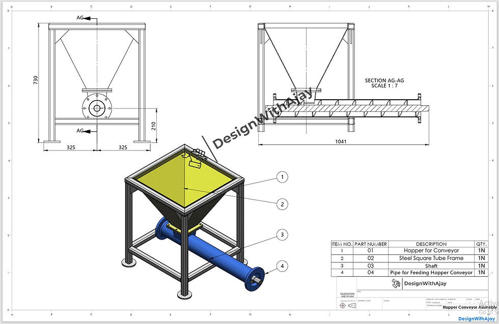 Feeding Hopper Conveyor