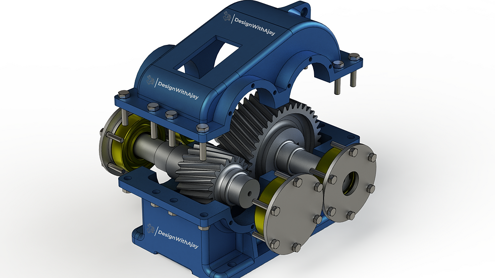 Helical Gear Box (1 2 Ratio) #361