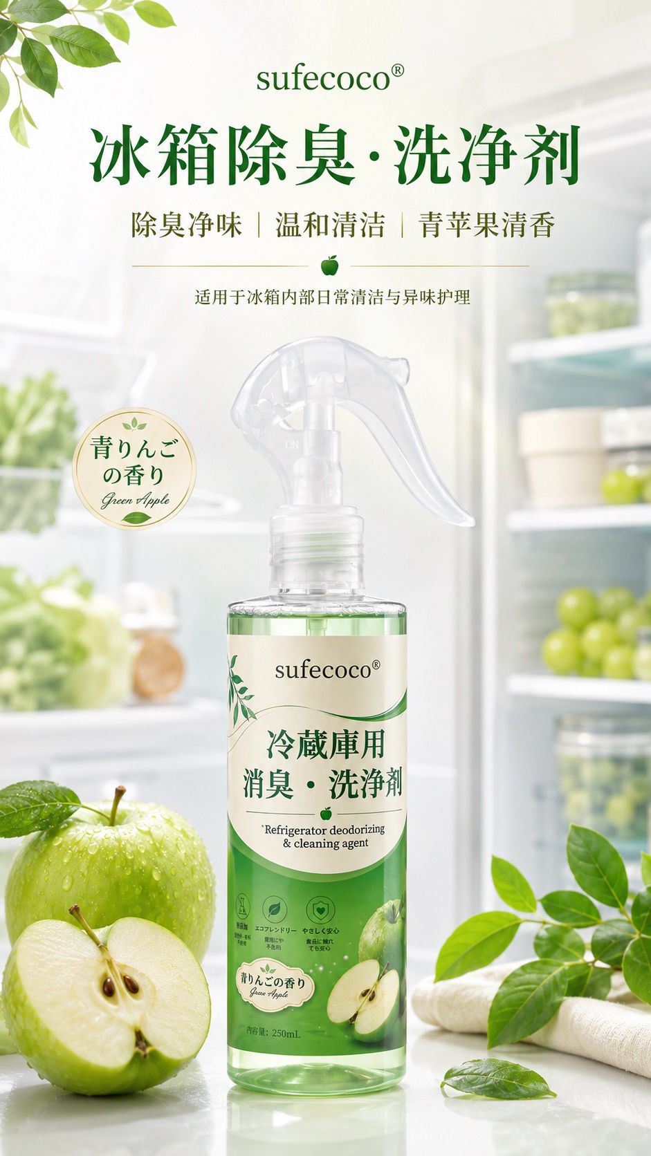 Thumbnail: 【Sufecoco冰箱消臭洗淨劑】2瓶