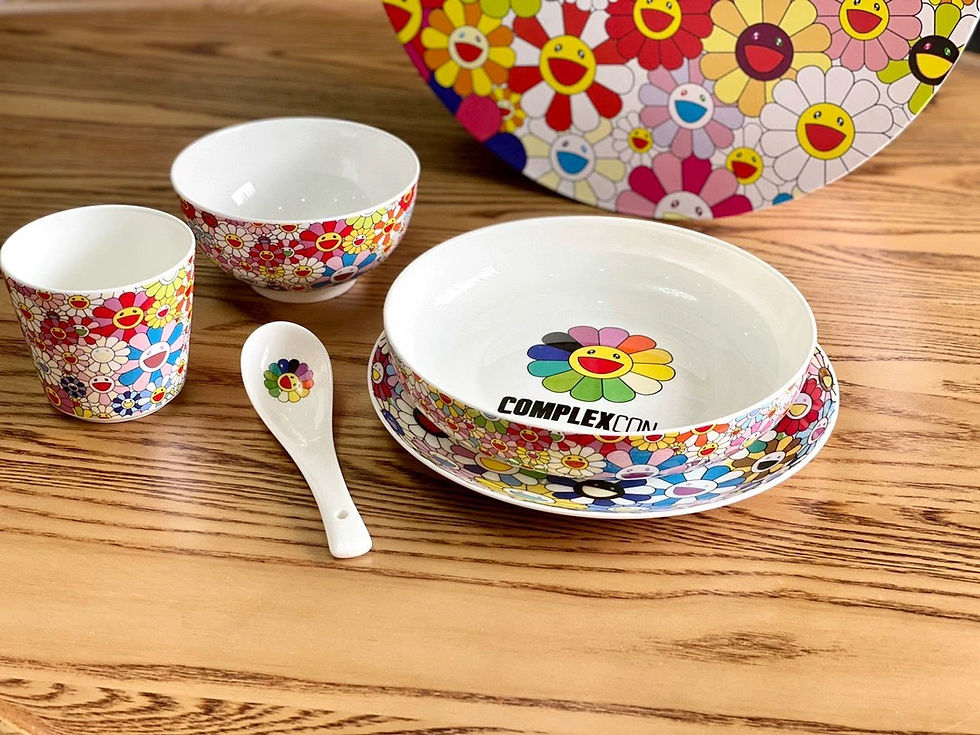 縮圖：村上隆太陽花插畫陶瓷餐具套裝 