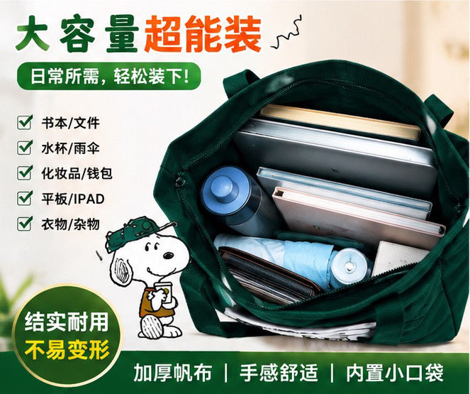 Thumbnail: 史努比聯名爆款托特包