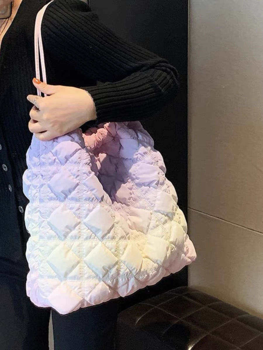 Thumbnail: 🇰🇷韓版雲朵褶皺單肩斜挎包NYY5012333