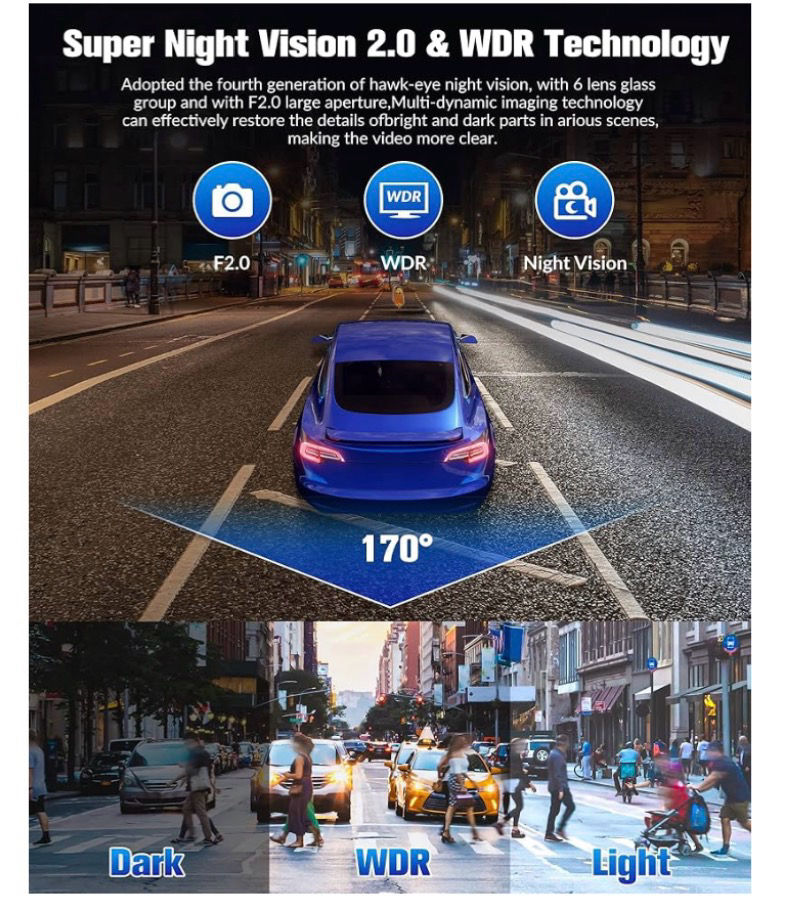 Thumbnail: 【三鏡頭4K行車記錄儀附送32GB存儲卡】