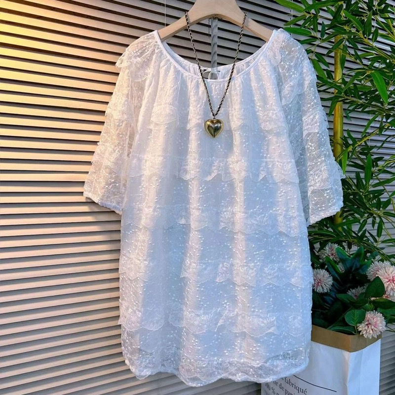 Thumbnail: 法式層層荷葉邊Lace上衣NYY1063217
