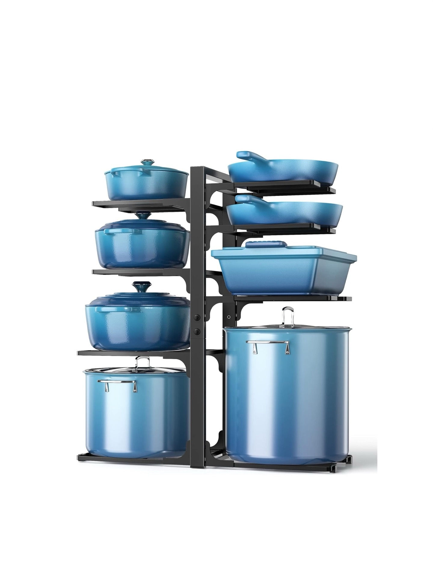 【ORDORA 21”高120磅承重8層鍋盆收納架】