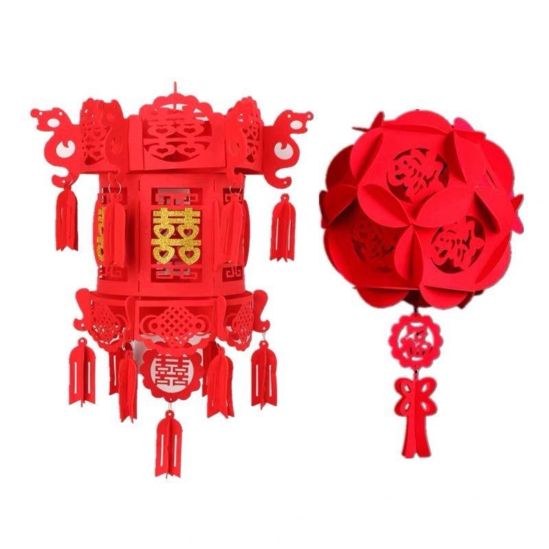 縮圖：親子DIY毛氈宮燈/花球2個