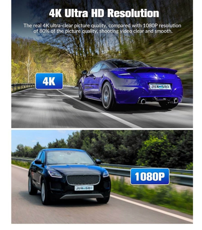 Thumbnail: 【三鏡頭4K行車記錄儀附送32GB存儲卡】