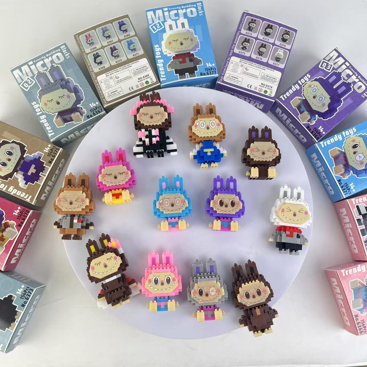 Labubu樂高積木盲盒10盒NYY9060877