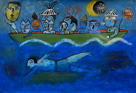 Night Swimming, 30 x 44 in, paper, nd.jpeg