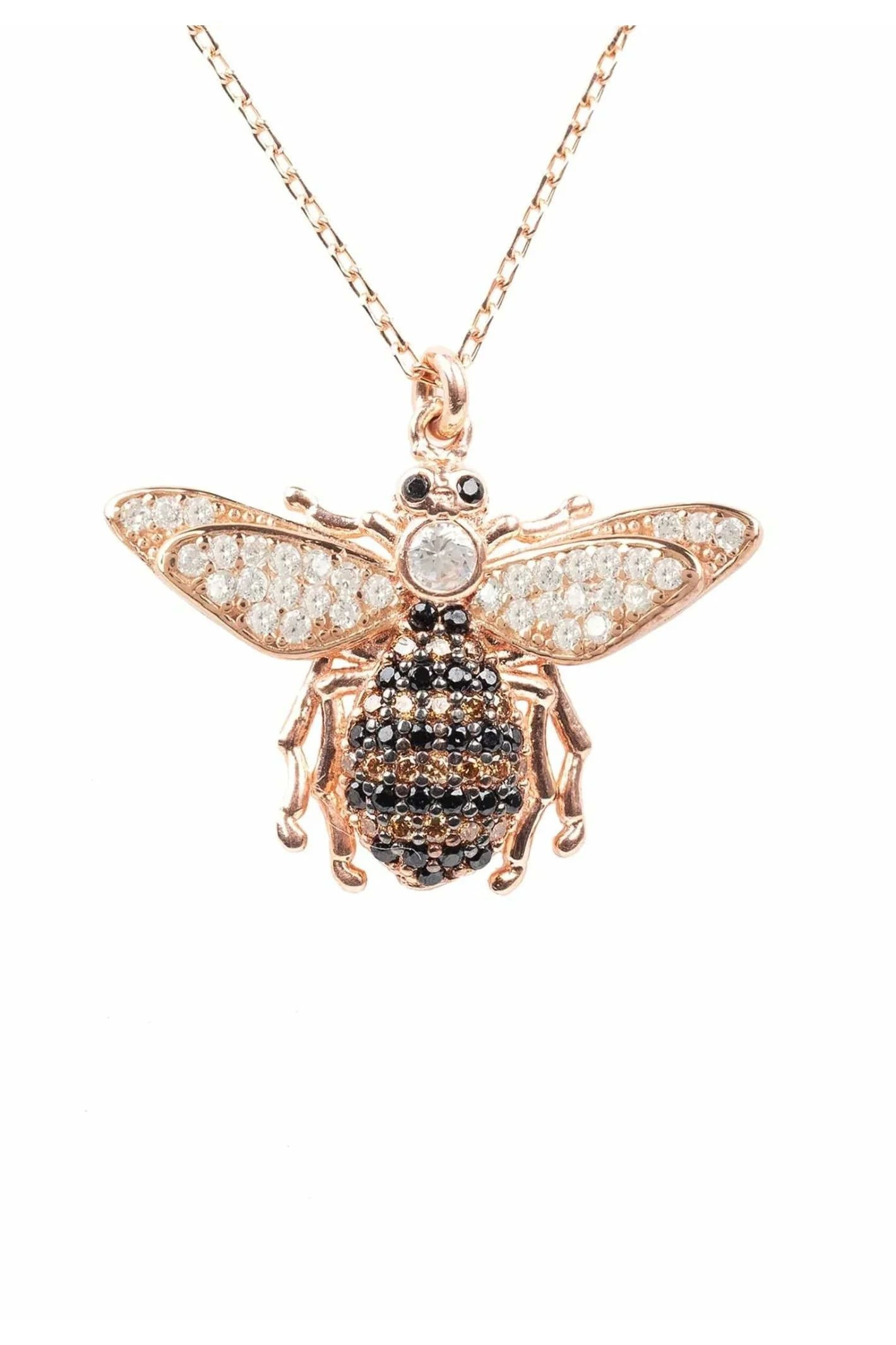 Honey Bee RoseGold Pendant.