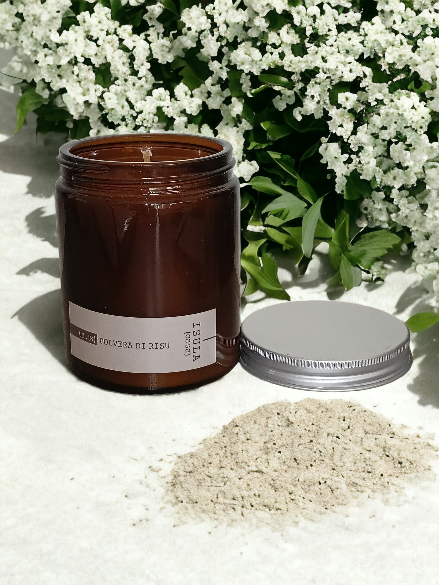 bougie parfumée Isula poudre de riz