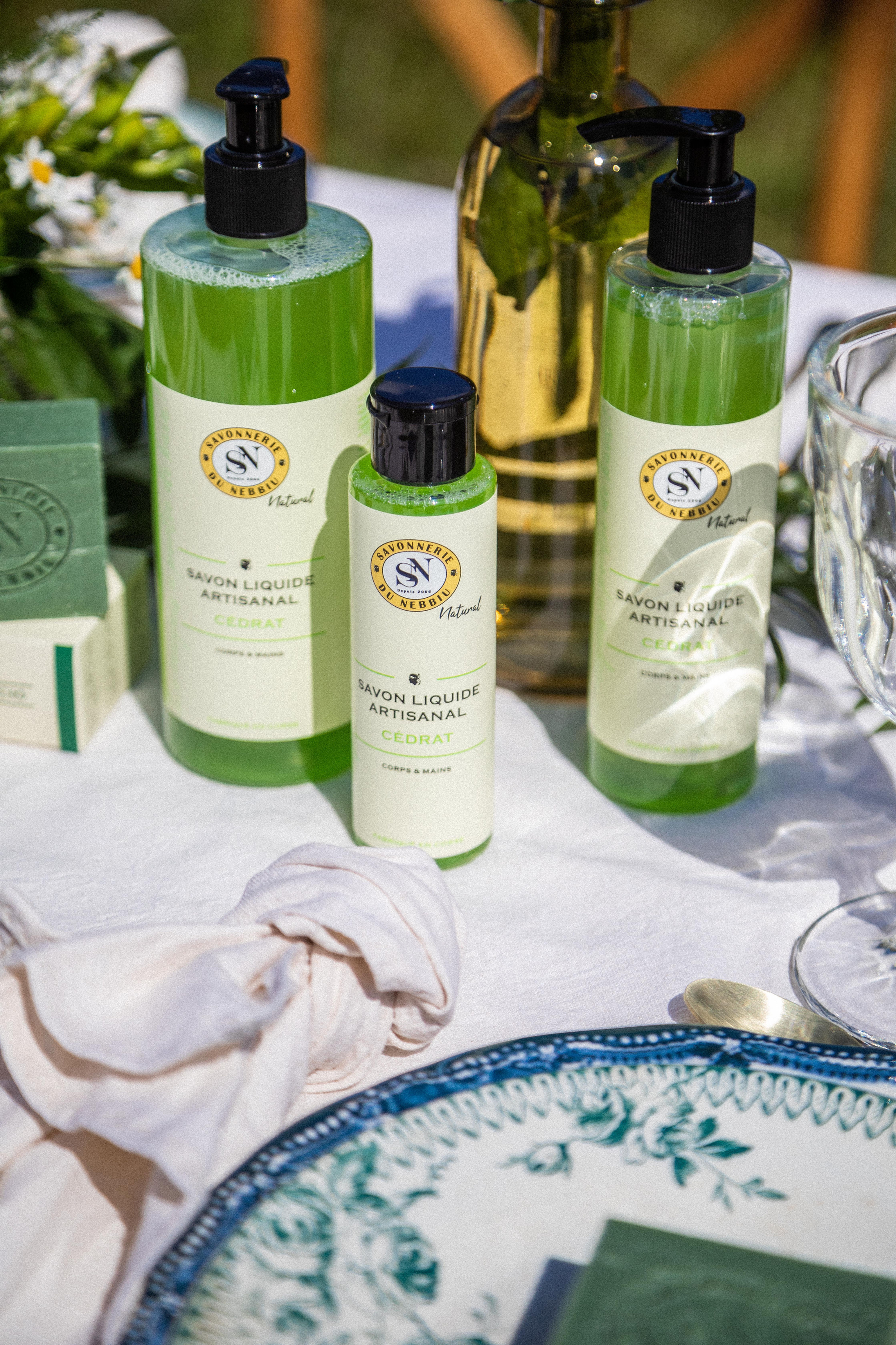 Format du Savon liquide biodégradable Cédrat