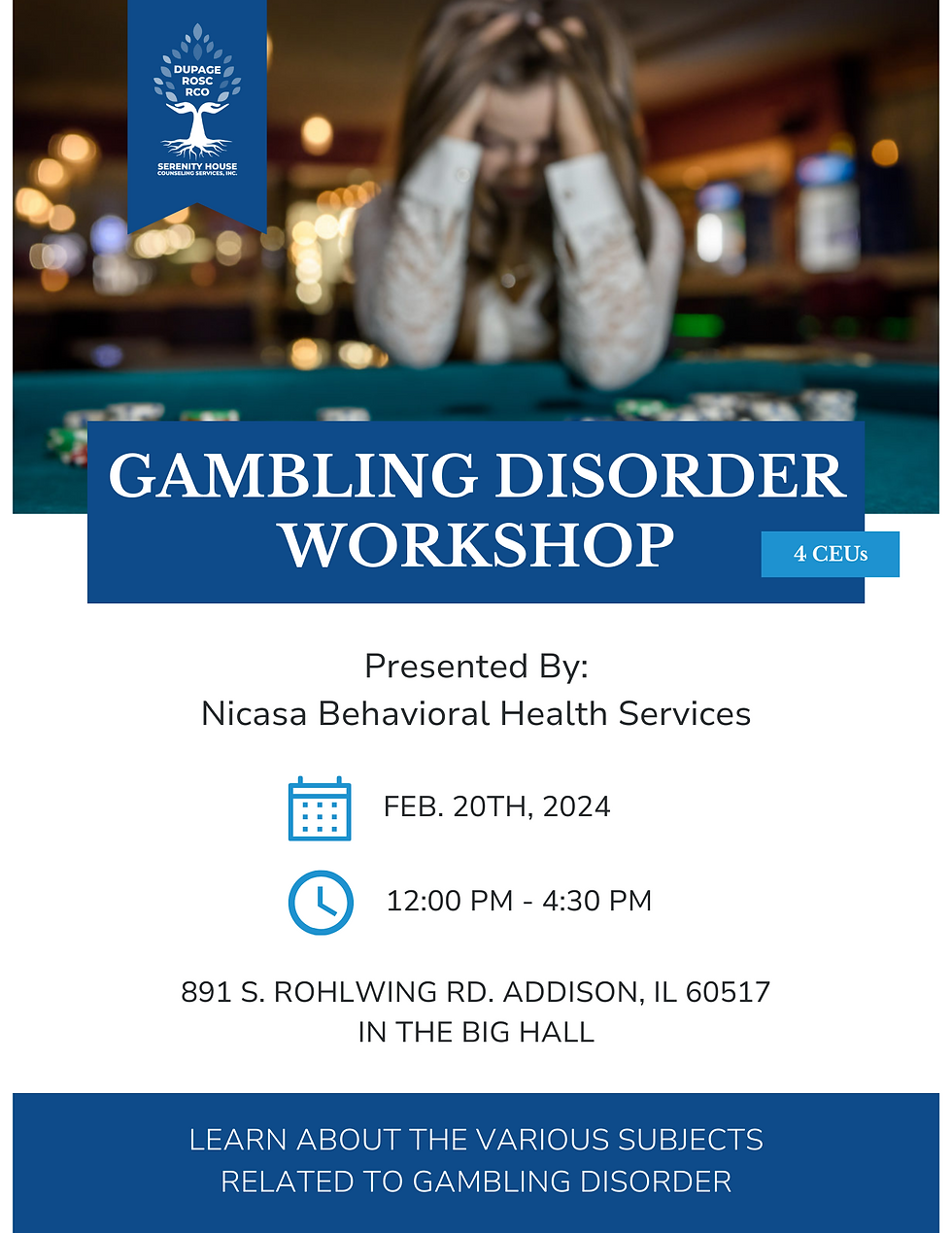 Gambling Disorder Workshop