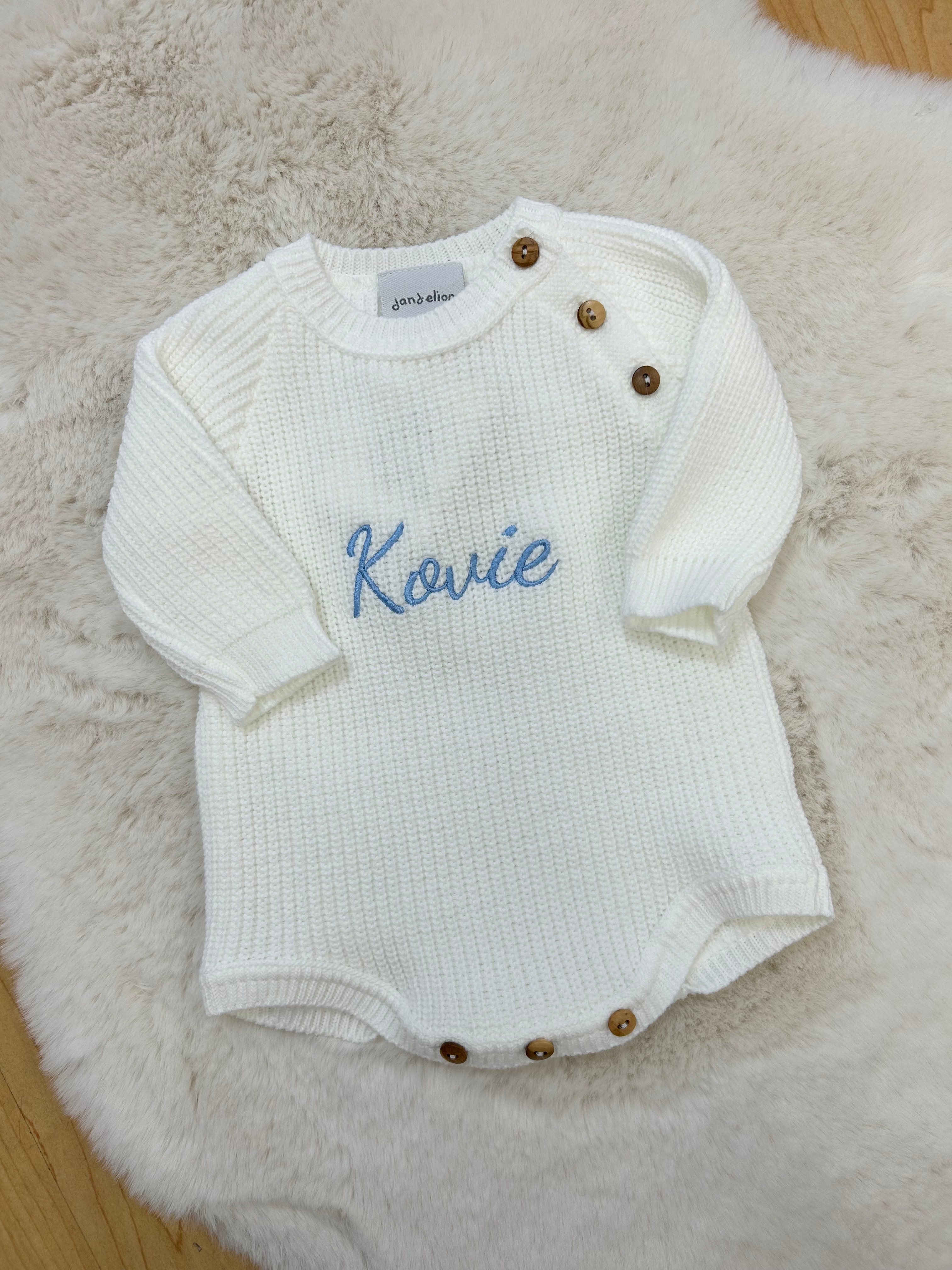 Personalised Knitted Romper 