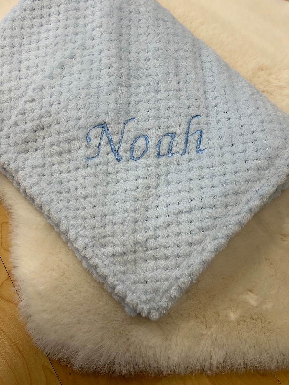 Thumbnail: Embroidered Baby Blanket