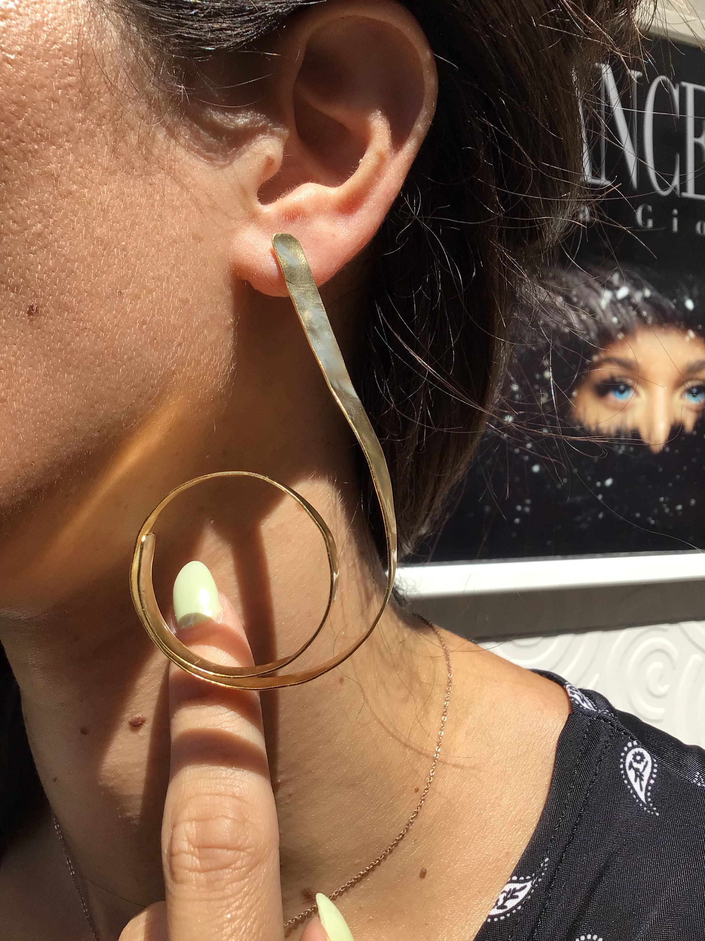 Fe7244 Χειροποίητα ατσάλινα σκουλαρίκια για εντυπωσιακές εμφανίσεις!