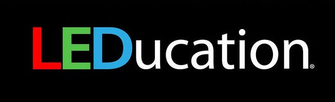 The LEDucation event logo, emphasizing the vibrant and innovative essence of the lighting industry conference.
