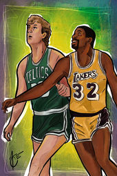 Larry Bird and Magic Johnson