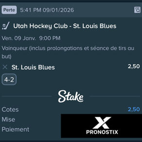 📊 Récapitulatif des pronostics – 9 Janvier 2026