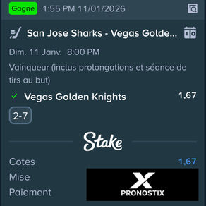 📊 Récapitulatif des pronostics – 11 Janvier 2026