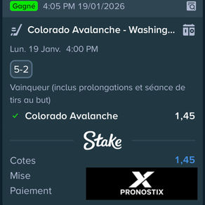 📊 Récapitulatif des pronostics – 19 Janvier 2026