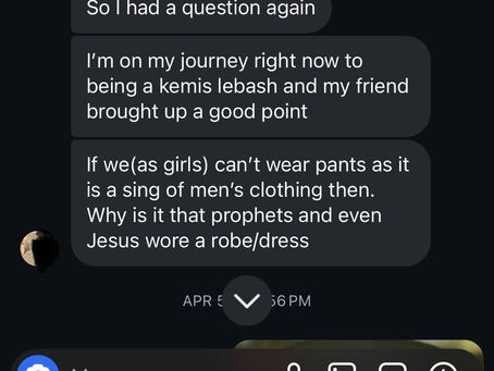 Christ wore a dress, but He was a man