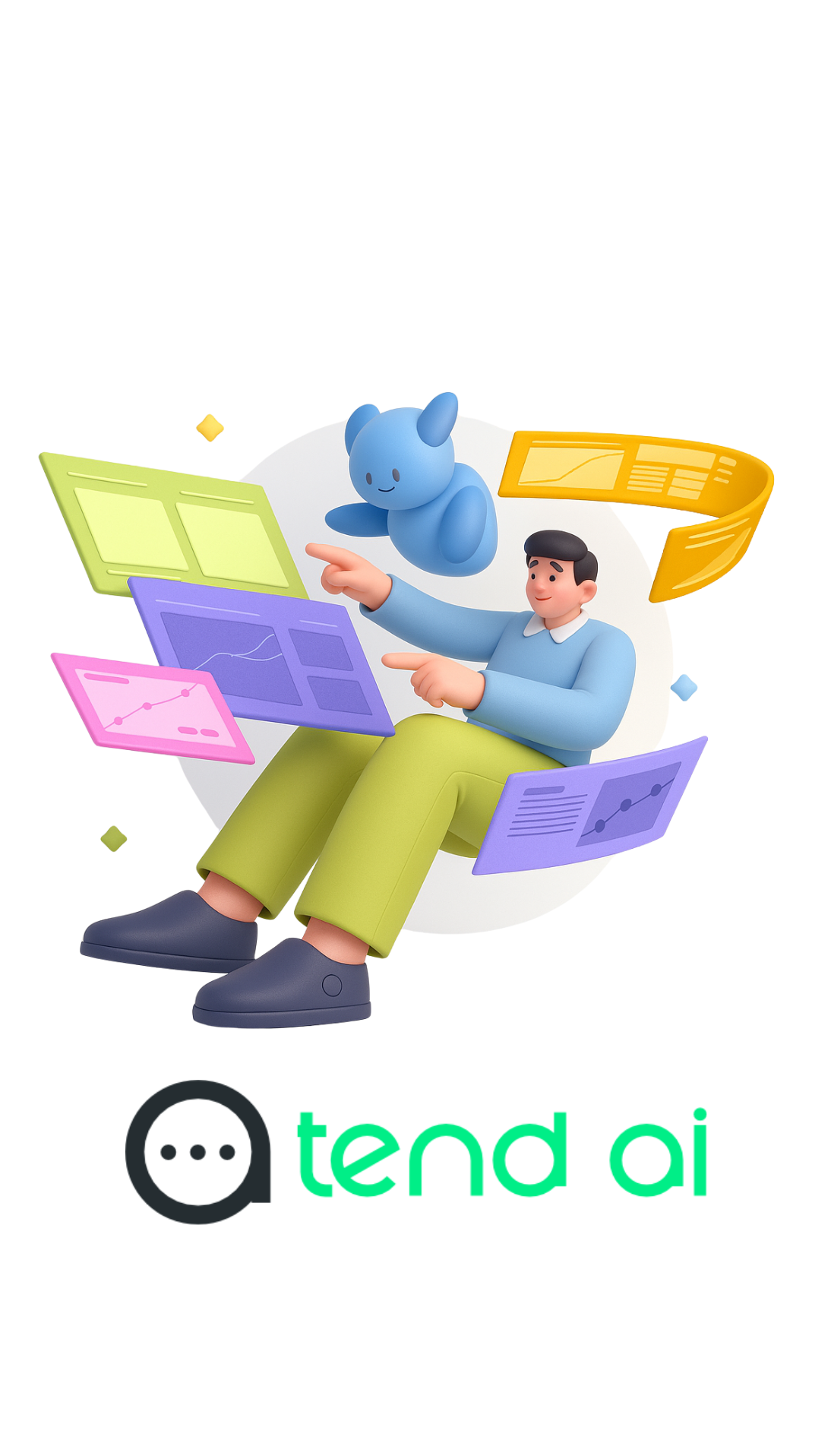 Ilustração de um usuário feliz