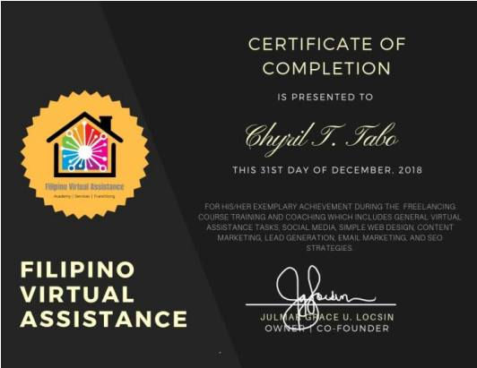 Freelancing Certificate