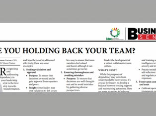 Anneme Coetzee - Are you holding back your team?