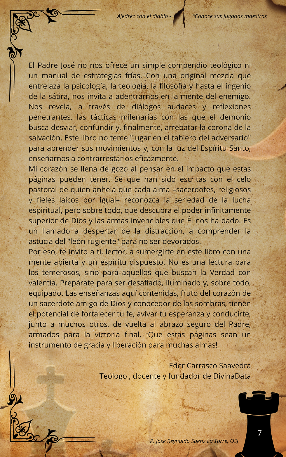 Miniatura: Libro ""Ajedrez con el Diablo"": tácticas del demonio, salvación, espiritualidad, Eder Carrasco Saavedra