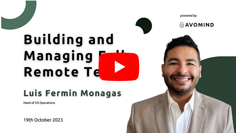 Webinar - Building & Managing Remote Teams