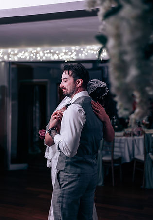 Tyler and Bruna during their first dance