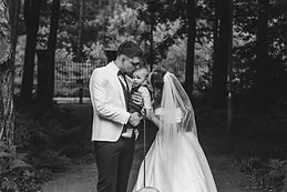Lucy & Jed during they're wedding